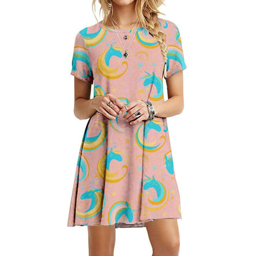 Robe estivale licorne femme