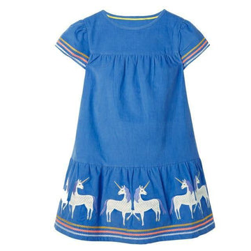 Robe Licorne à Fronces