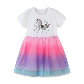 Robe Licorne à Paillettes
