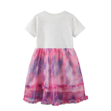 Robe Licorne à Paillettes Multicolores
