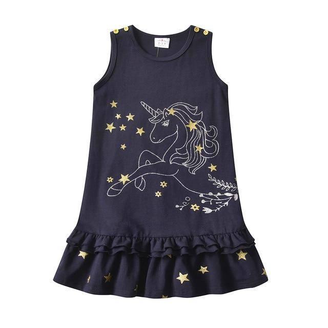 Robe Licorne à Volants - Une Licorne