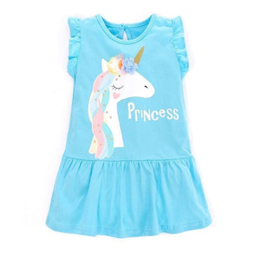 Robe Licorne Aux Emmanchures Volantées