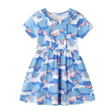 Robe Licorne Col Claudine