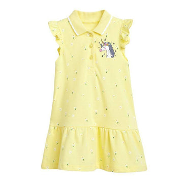 Robe Licorne Col Rabattu