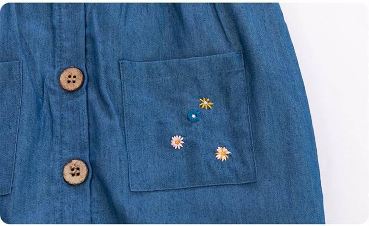 Robe Licorne Denim Fille - Une Licorne