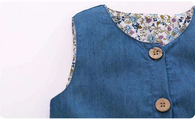 Robe Licorne Denim Fille - Une Licorne