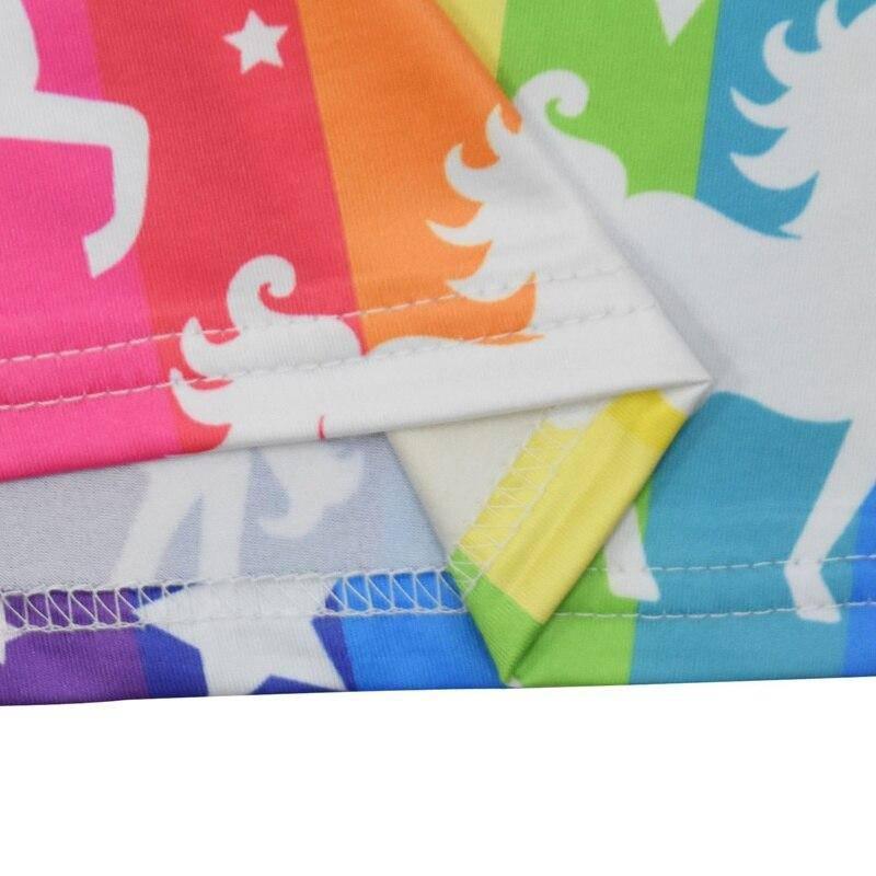 Robe Licorne Fille Arc-en-ciel Fluorescente - Une Licorne