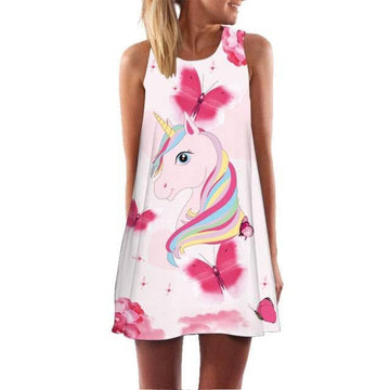 Robe Licorne Papillons Femme