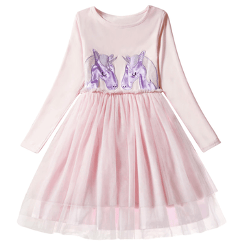 Robe Licorne Rose Claire
