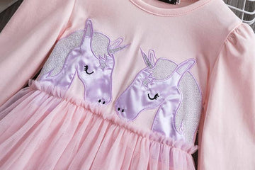 Robe Licorne Rose Claire