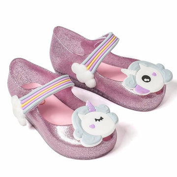 Sandales licorne brillantes