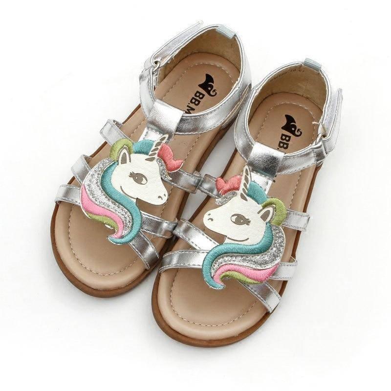 Sandales Licorne<br> Pour Filles - Une Licorne