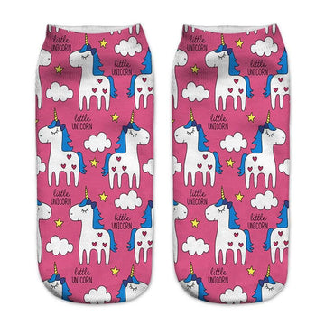 Socquettes Licorne Coeur