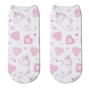 Socquettes Licorne Saint-Valentin
