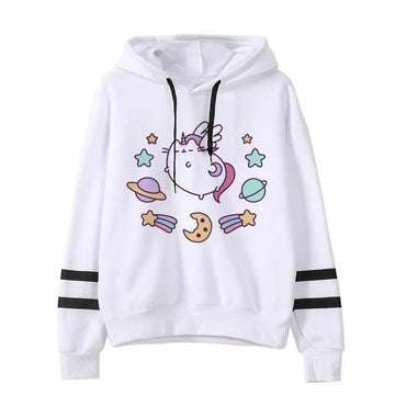 Sweat à capuche Licorne Chat