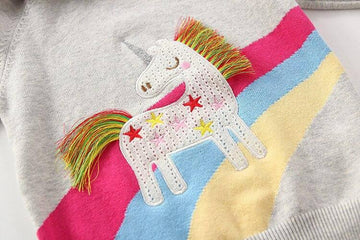 Sweat Capuche Licorne Fille