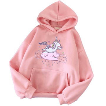 Sweat Licorne Femme Arc-en-ciel