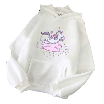 Sweat Licorne Femme Arc-en-ciel