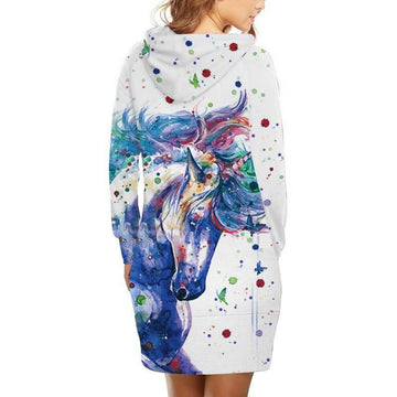 Sweat Robe à Capuche Licorne