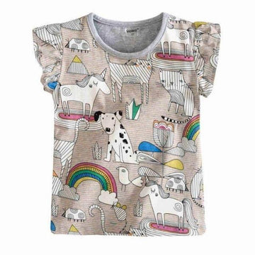 T-shirt Licorne à Volants