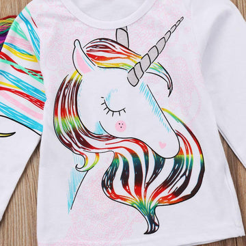 T-shirt Licorne avec Franges