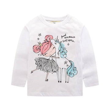 T-shirt licorne petite fille
