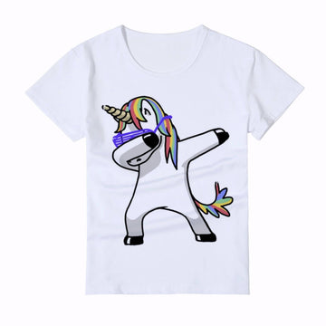 T-shirt Licorne qui Dab Enfant