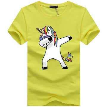 T-shirt Licorne qui Dab <br> Homme