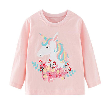 T-shirt Licorne Rose