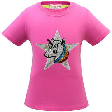 T-shirt Licorne Sequins Fille