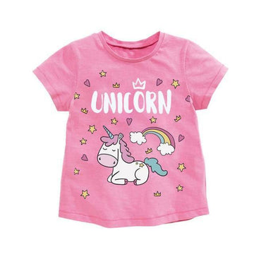 T-shirt Rose Licorne