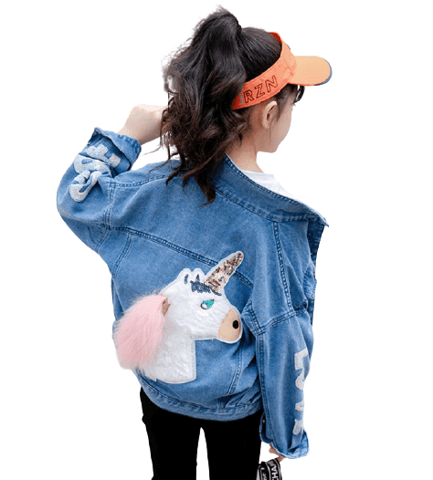 Veste Licorne Denim Fille - Licorne