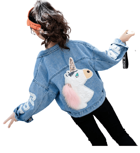 Veste Licorne Denim Fille - Licorne