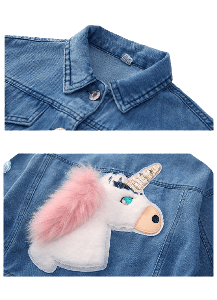Veste Licorne Denim Fille - Licorne