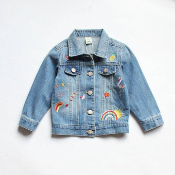 Veste Licorne Fille en Jean